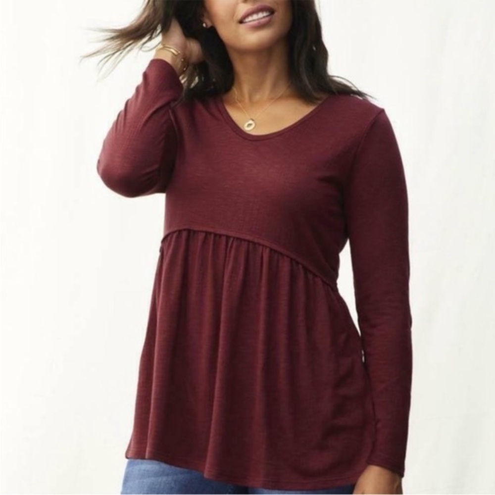 Matilda Jane Alisa Long Sleeve Baby Doll Top - Size small nwt